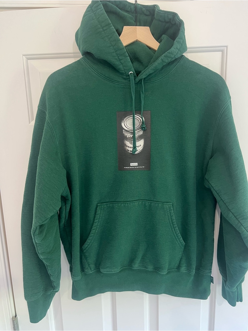 Supreme Dark Green Graphic Pullover Hoodie